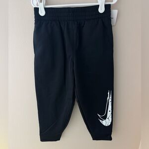Nike Kids Black Thermafit Joggers- Size 5